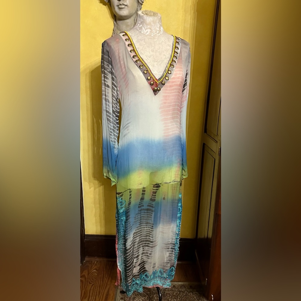 Letarte handmade sheer embellished dress Bergdorf Goodman S